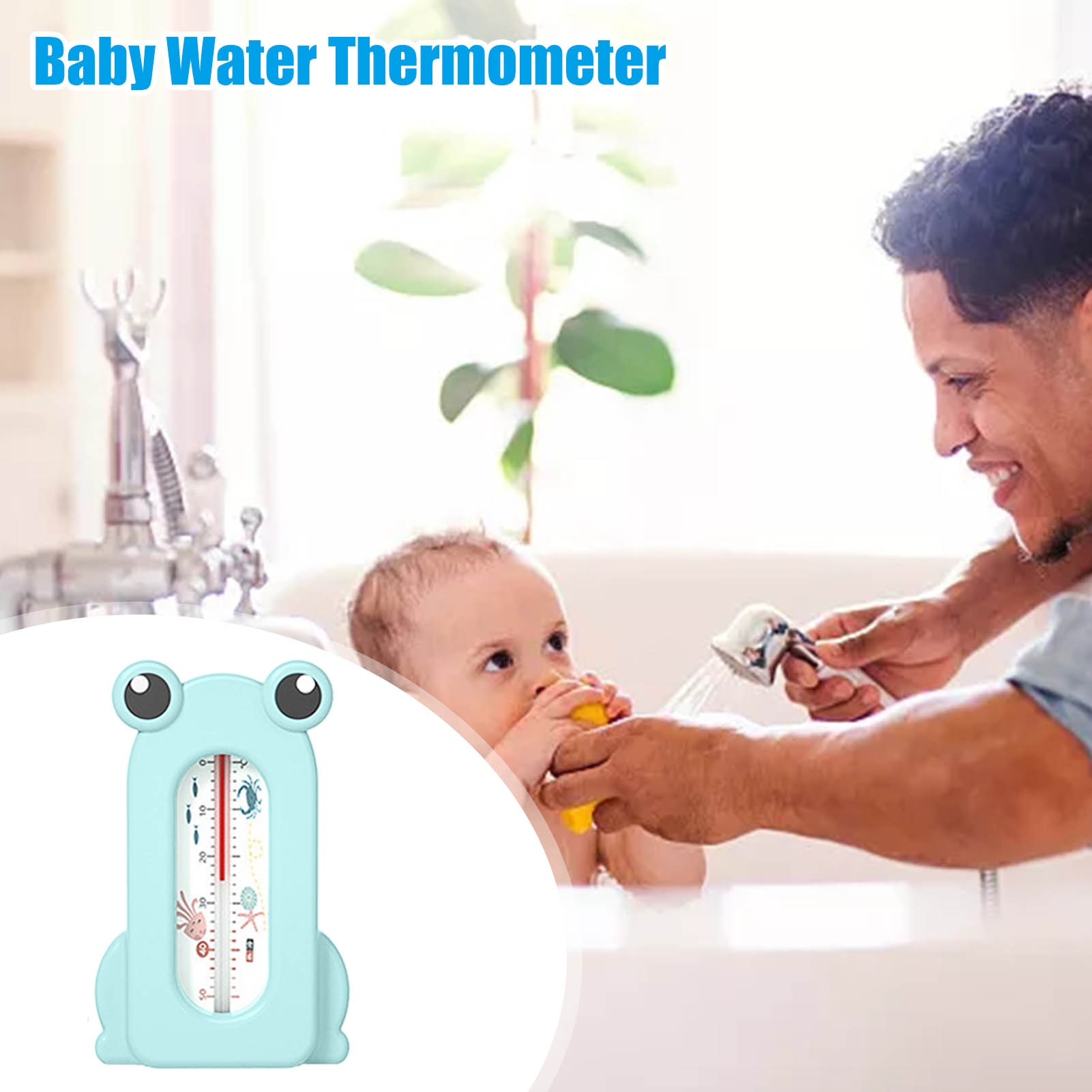 Hot Sale Cartoon Frog Baby Bath Thermometer Safe Temperature Sensor For Babies Floating Waterproof Shower Thermometer Infant