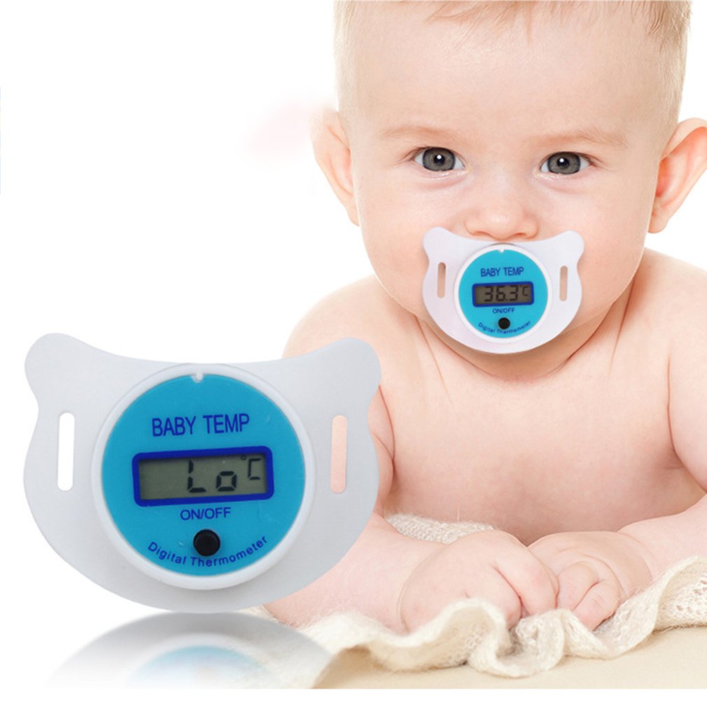Infant Thermometer LCD Digital Infant Temperature Mouth Nipple Temp Thermometer Pacifier Thermometer