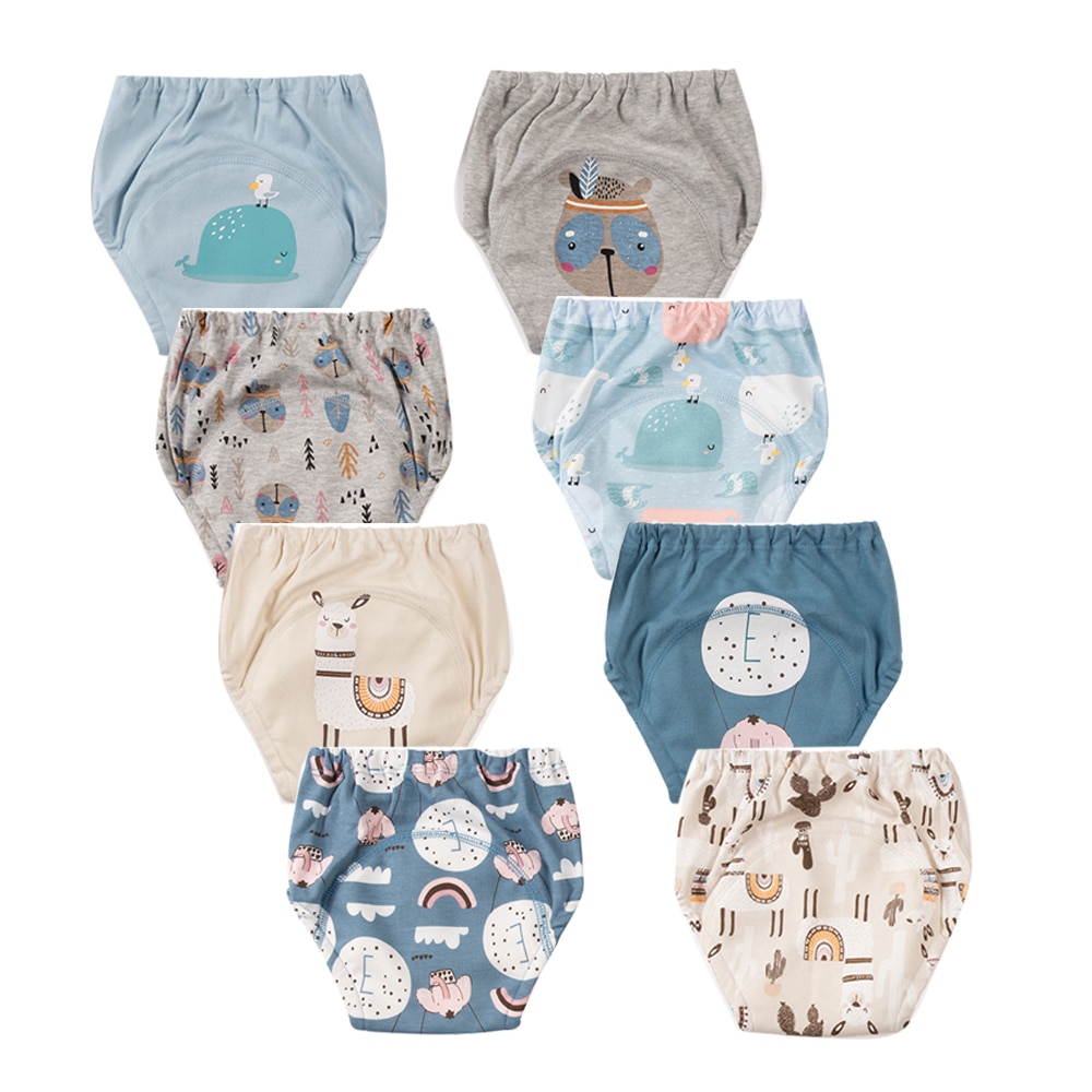 Waterproof Baby Kids Potty Training Pants Reusable Toilet Trainer Panty Underwear Toddler Cloth Diaper Briefs Wholesale