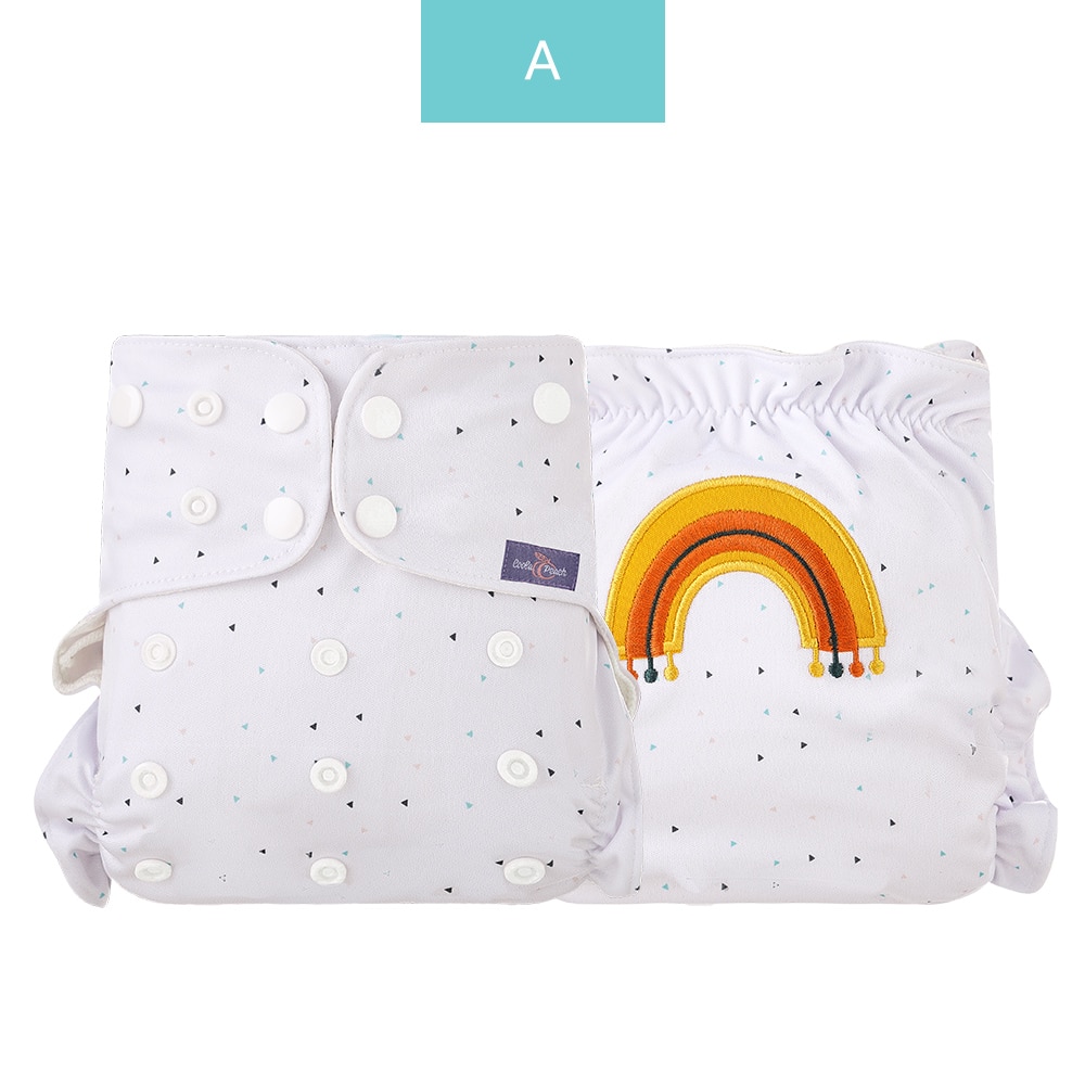 Coola Peach 2022 New Style Washable Reusable Cloth Diaper Breathable Eco-Friendly Adjustable Fit 0-2 Years Old 3-15kg