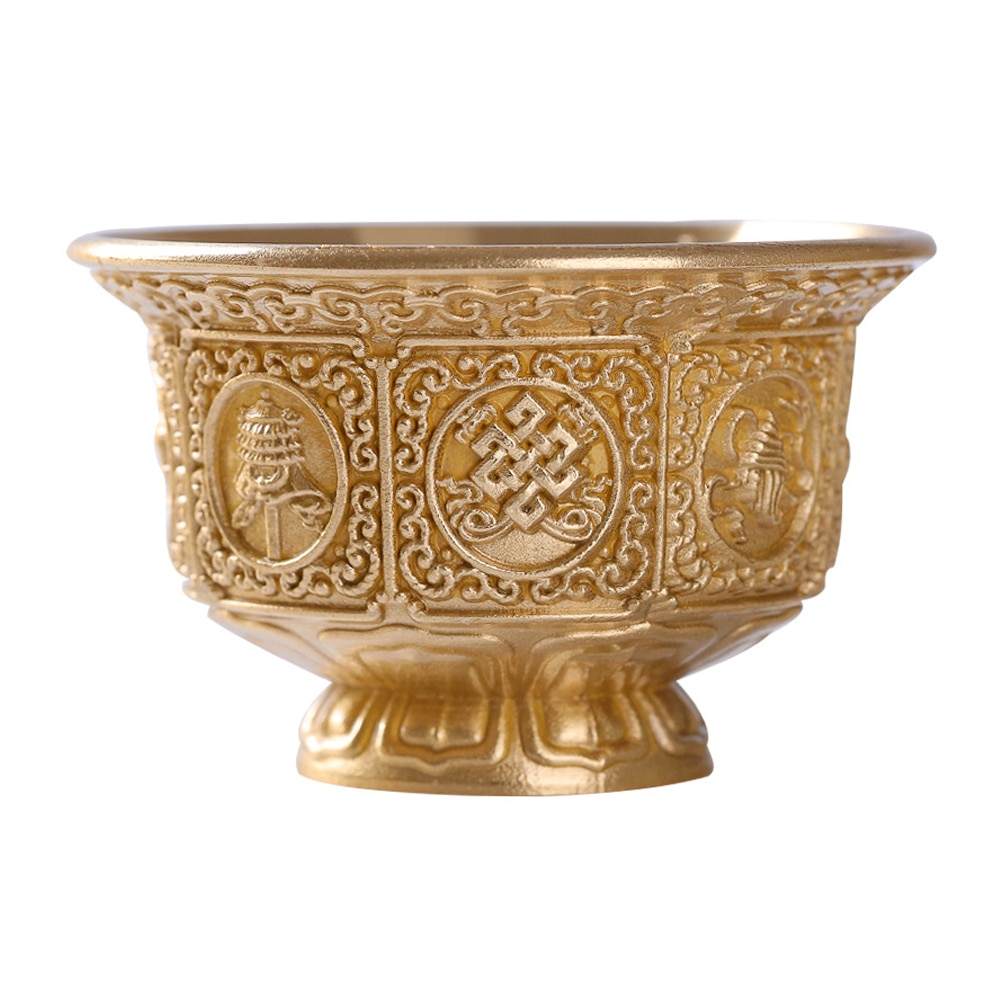 Copper Water Cup Decorative Offering Cup Household Holy Cup Buddhism Supply