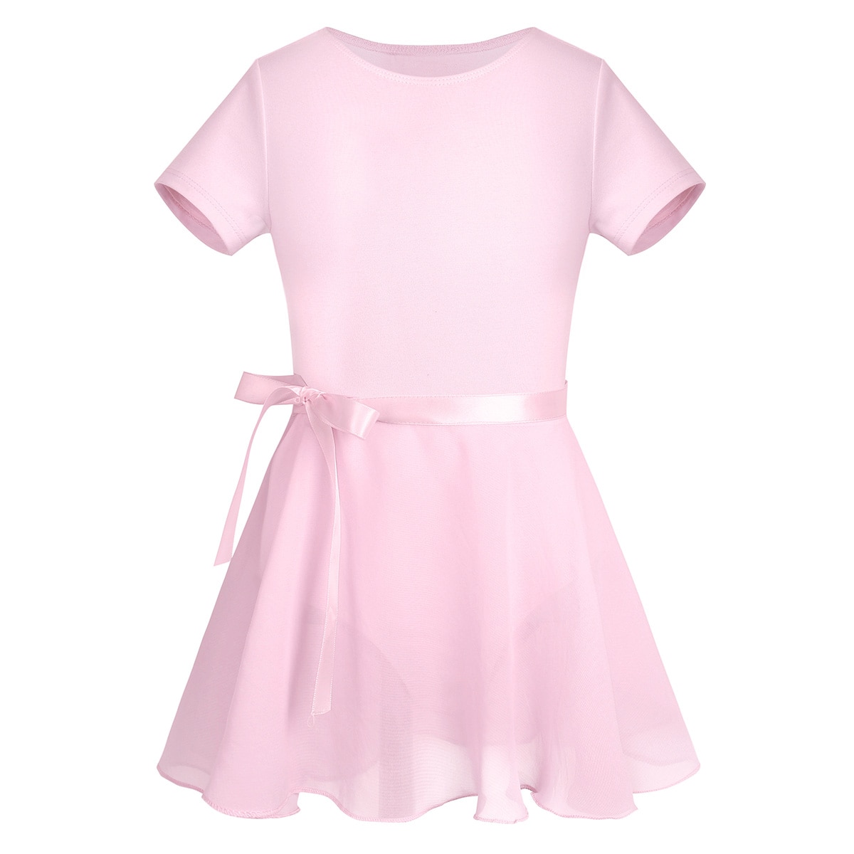 Kids Teens Cotton Sleeveless Ballet Tutu Dress Girls Gymnastics Leotard with Chiffon Skirt Set Ballerina Costume Party Dancewear