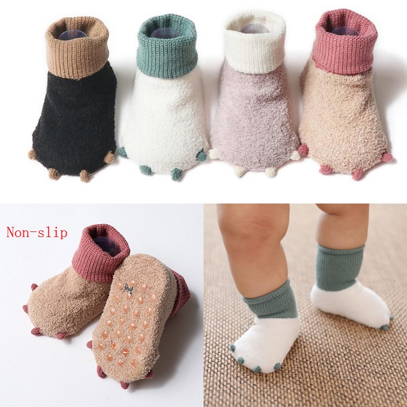 2019 New cute autumn and winter newborn socks casual warm baby foot sock non-slip floor socks Baby Item calceta de bebe