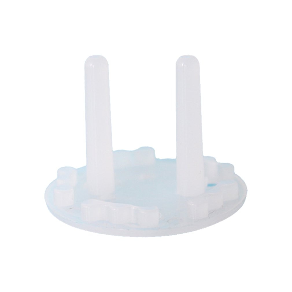 Eu Socket Plug Children Bear Cartoon Round Thicken Socket Cover Baby Anti-electric Shock Protection Cover
