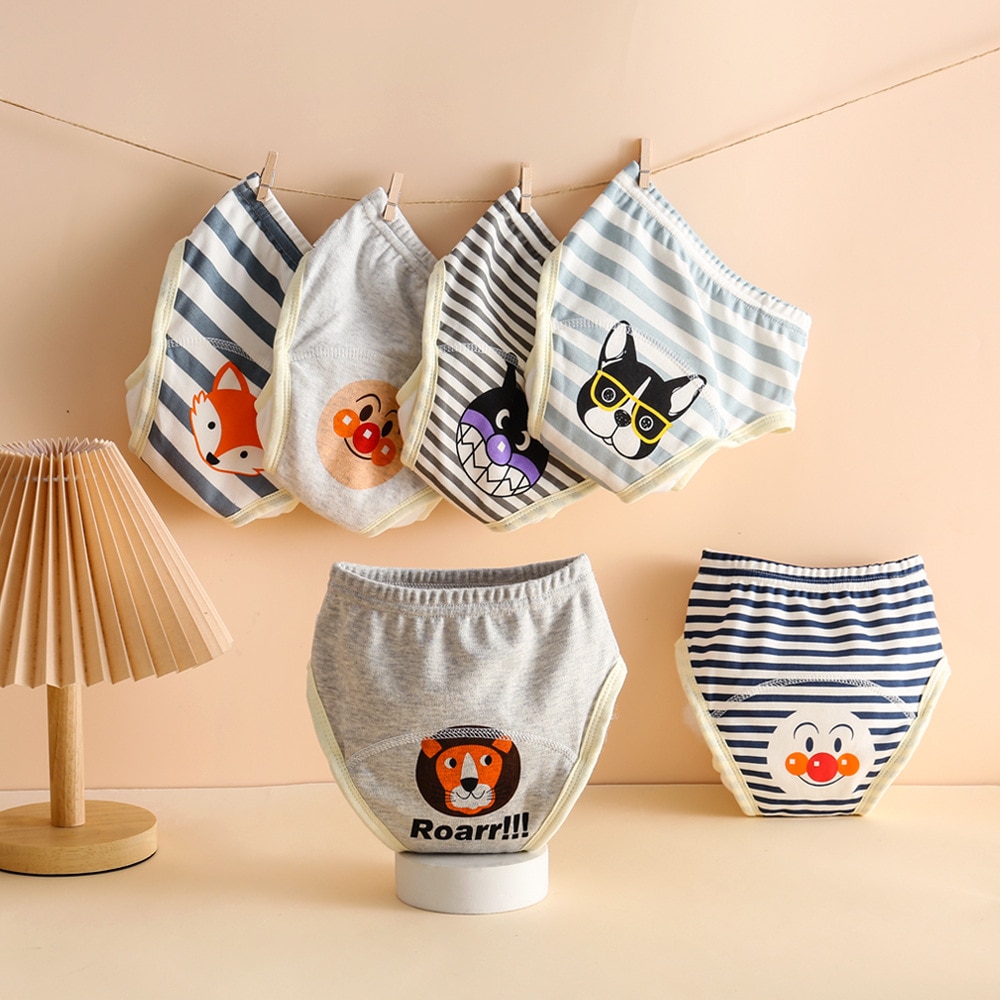 NEW 8-layer pants Baby diapers reuable training pants washale cloth diapers waterpoof pants with leak-proof side