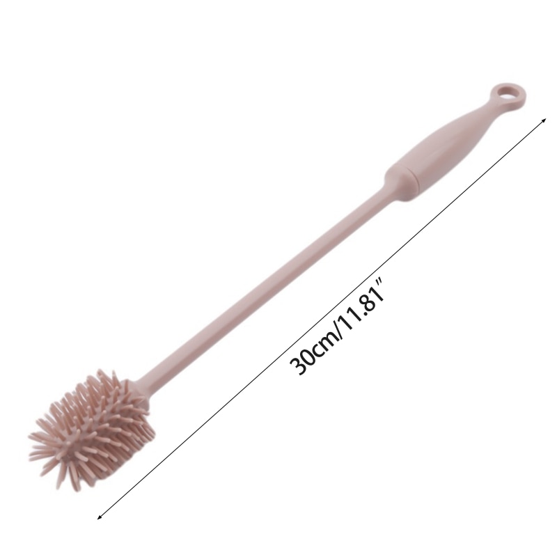 Baby Bottle Brush Cleaner Soft Silicone Bottle Brush with Long Handle Milk Bottle Cleaning Brushes Home Household Cleaning Tool