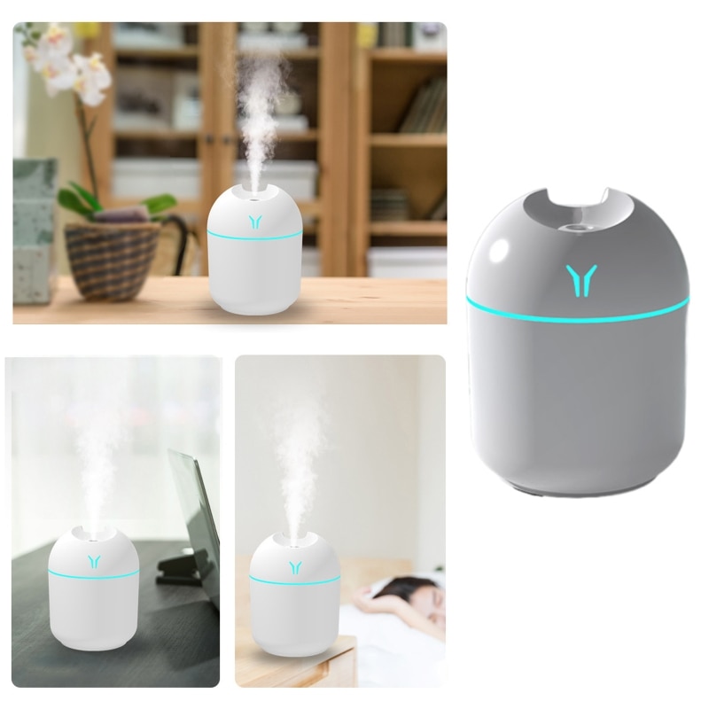 USB Mini Humidifier 250ml Portable Humidifier 7-Color LED Night Light Cool Mist Sprayer Ultra-quiet Umidificador Essential