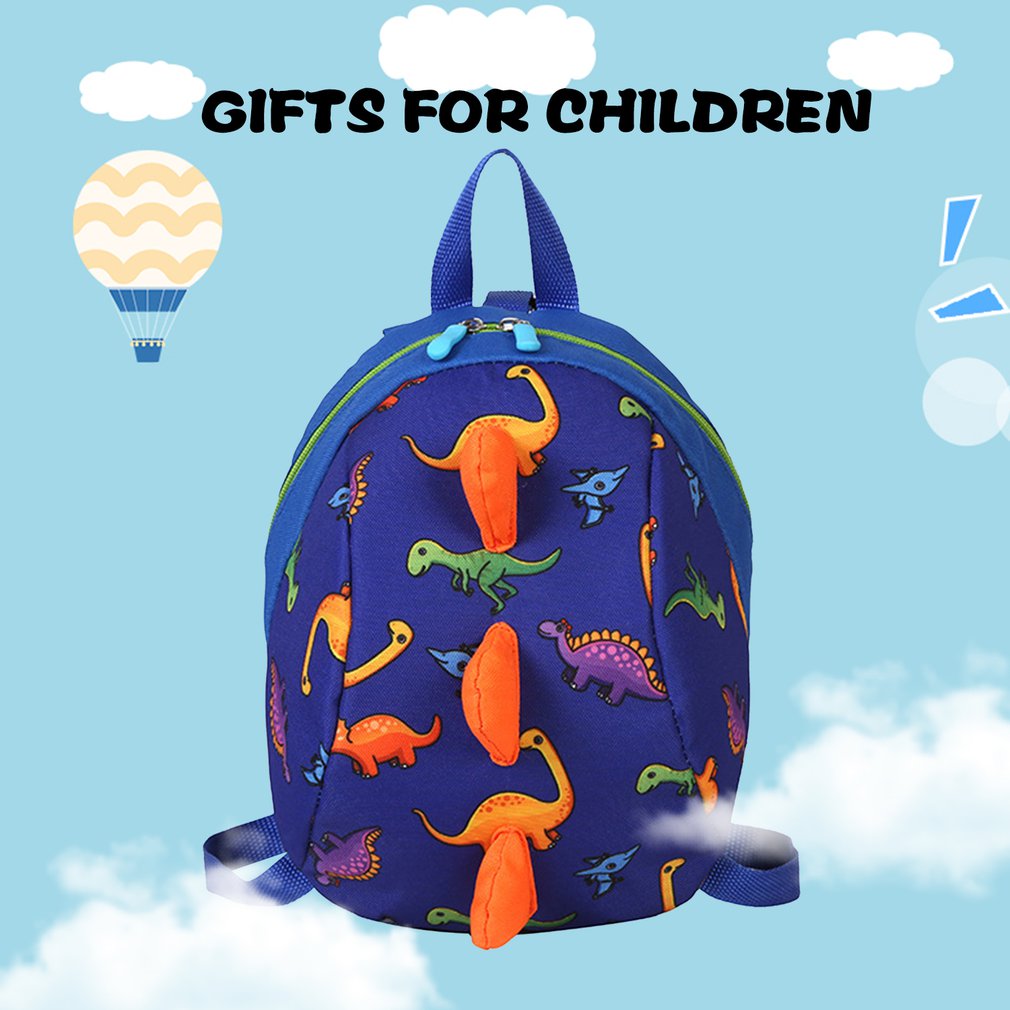 2022 Fashion Backpack Cute Print Cartoon Little Dinosaur Anti-lost Children School Bags For Kids Schoolbag Mini Backpack Gifts