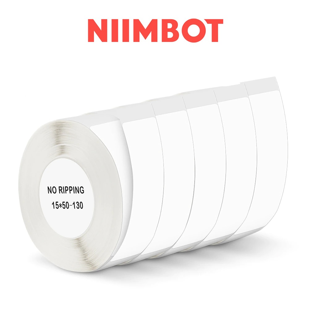 White Label Tape for Niimbot D11 Printer Paper 15*50mm D11 Label Sticker Paper Roll for Niimbot Labeller D110 D11 Label Printer