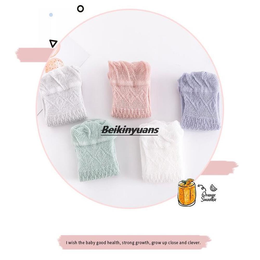 Summer mesh breathable baby socks knee-high air-conditioning mosquito socks 0-3 years old children's tall baby stockings so