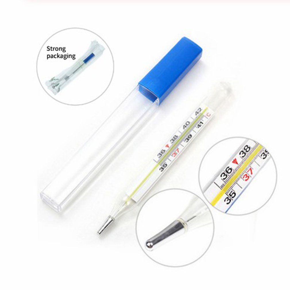 Thermometre Medical Mercurial Glass Thermometer Large Screen Clinical Measurement Device Fever Temperature Detection Tools