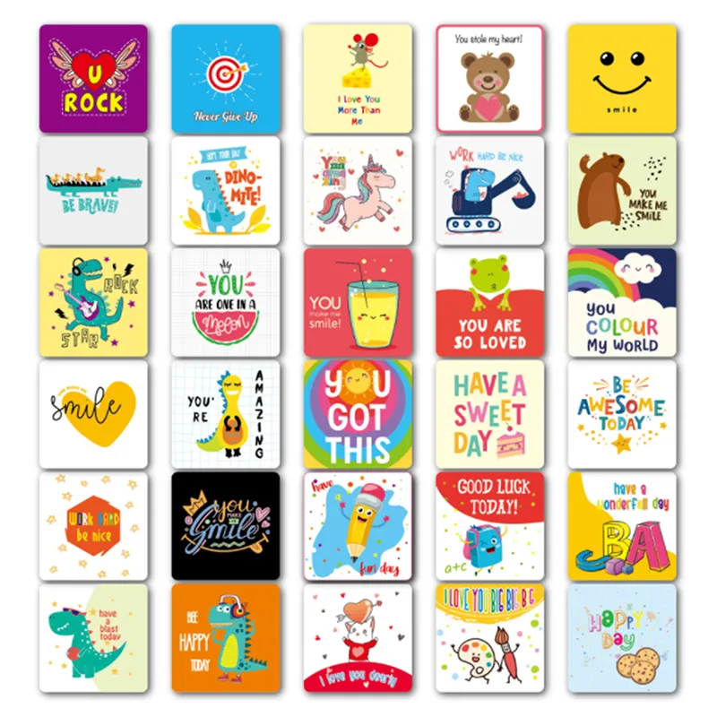 60 Lunchbox Notes For Kids Fun Inspiring And Motivation Positive Thinking From You Cards For Boys and Girls Lunchbox