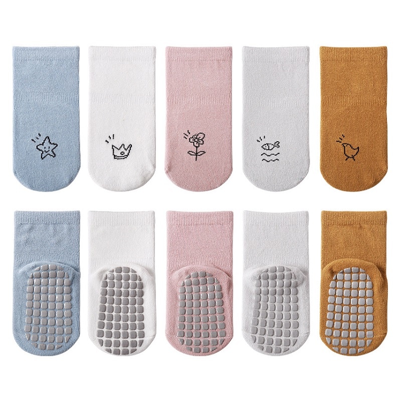 Children's Socks Baby Floor Socks Dispensing Anti-slip Toddler Socks Cartoon Cotton Socks Accessories for Newborn Kids