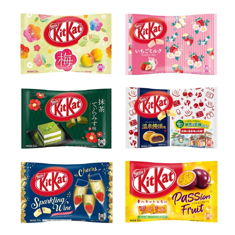 6pcs Japanese Kit kat mix flavor kitkat chocolate toy
