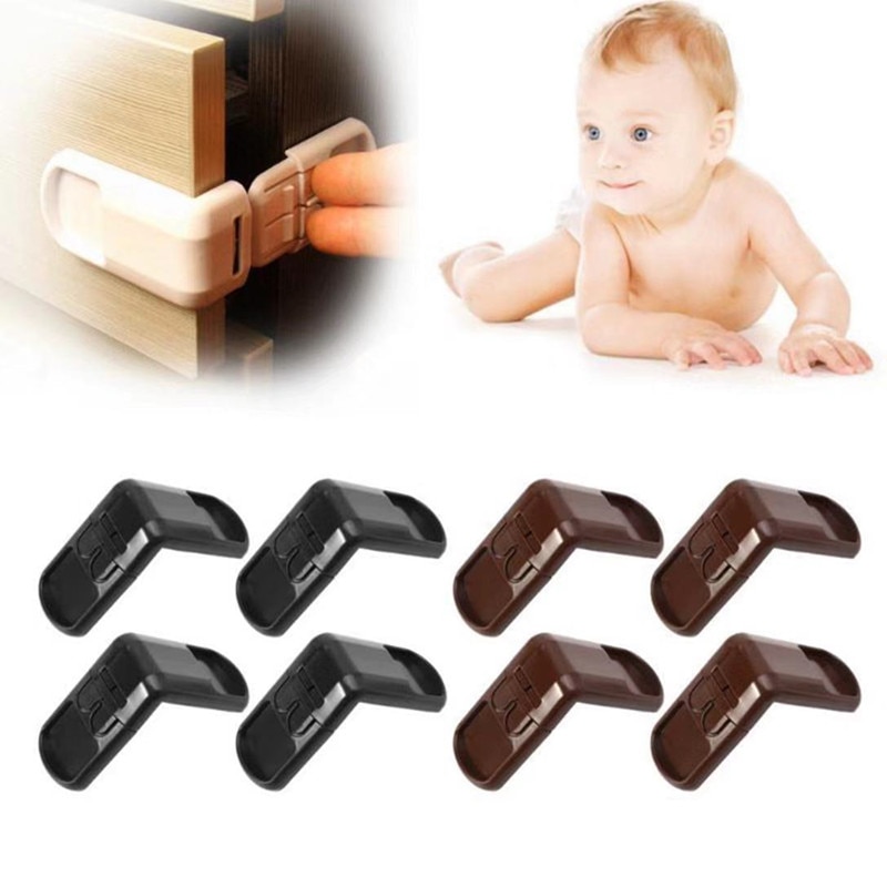 2Pcs/Lot Child Lock Protection of Children Locking Doors for Children's Safety Kids Safety Plastic Protection Safety Lock
