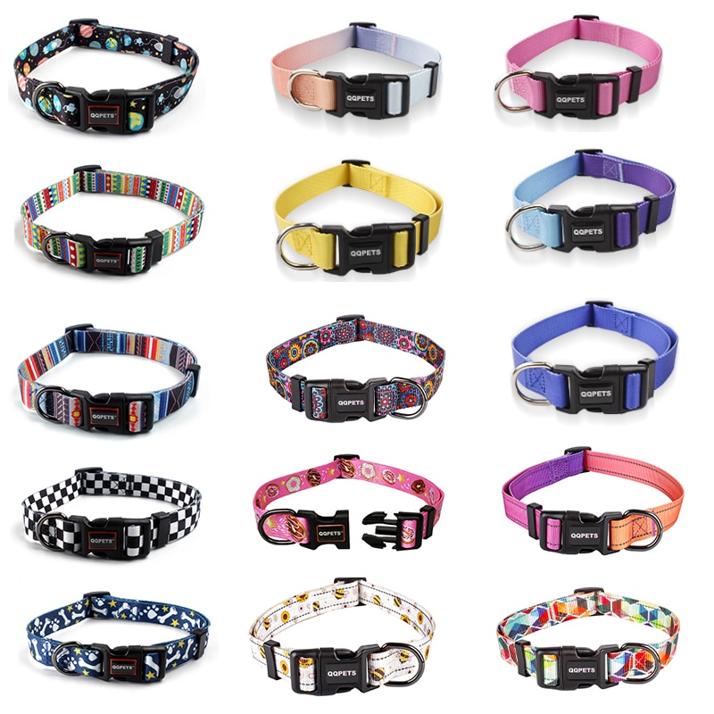 Abnehmbare Nylon Floral Hund Kragen Mit Padded Bunte Pet Liefert Neue Personalisierte Hund