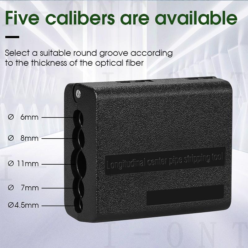 Loose tube slitter 4.5mm-11mm Ribbon Cable Stripper Longitudinal Center Pipe Stripping Tool Tube Slitter