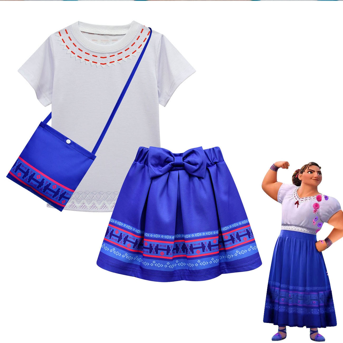 Encanto Kids Festival Outfits Dress Up Princess Cosplay Costume Carnival Party Girl Birthday Show Evening Vestidos 2-10Y