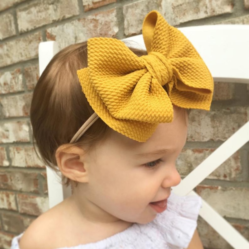 Newborn Elastic Baby Headband Infant Toddler Hair Band Bow Headwear Photo Props Kids Gifts Accessories 0-2 Years