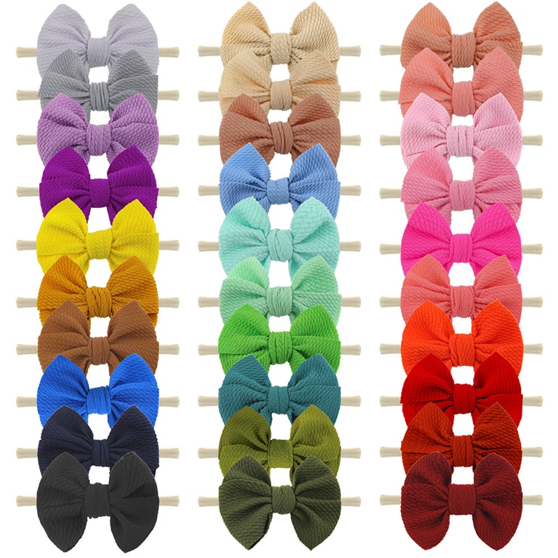 Big Bow Baby Headbands Cotton Soft Newborn Baby Girl Elastic Hair Bands Multicolor Fashion Hair Hair Accessories Kid Headdress