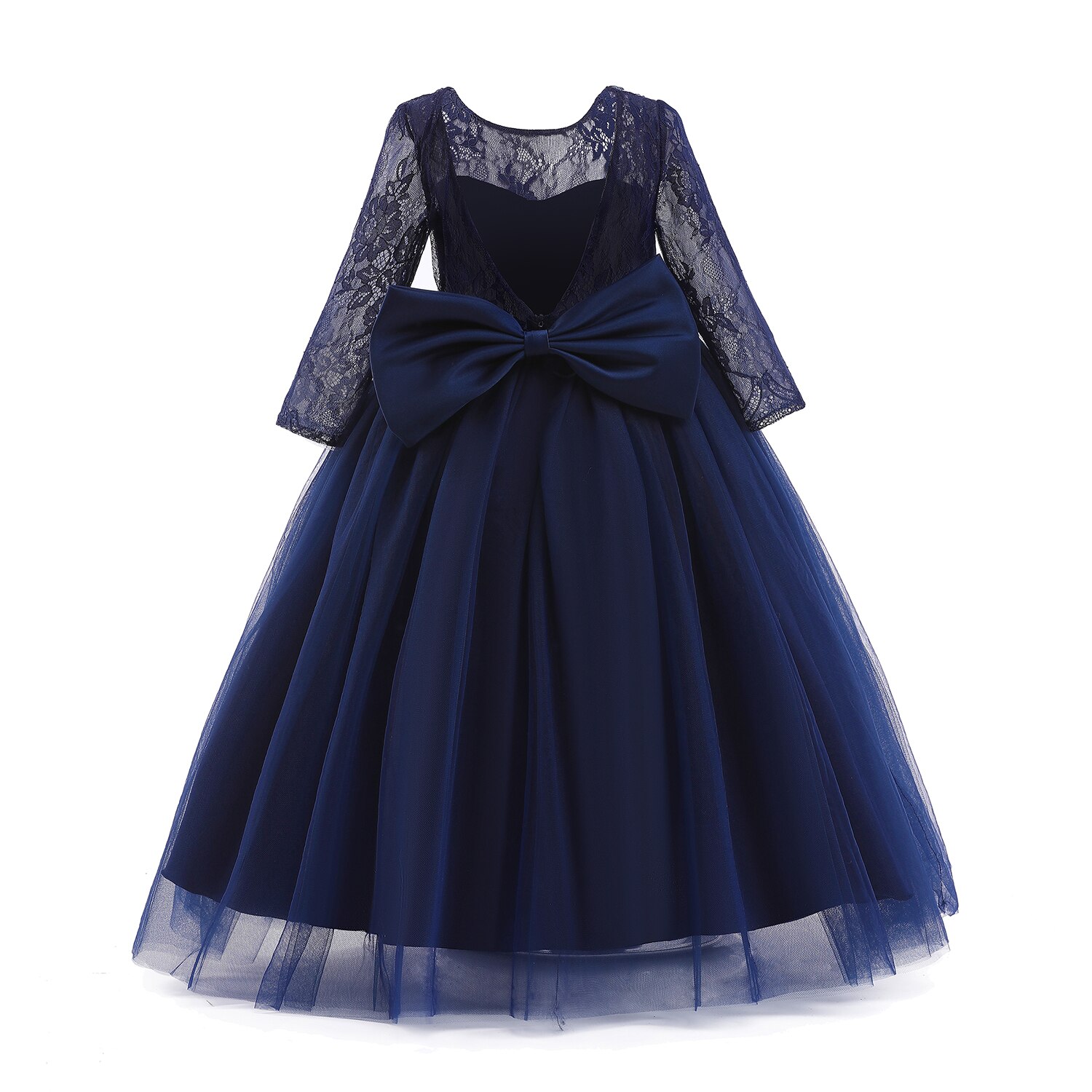Big Girl EVEN Dress Girls Shoulderless Long Sleeves Sequined Pageant Shiny Gown Girl Birthday Party Tulle Tutu Princess Dresses