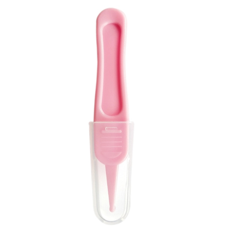Baby Nasal Tweezer Baby Nose Cleaning Tweezer Round Head Baby Nose Booger Picker Ear Cleaner Clip Tool Ear Wax Remover for Baby