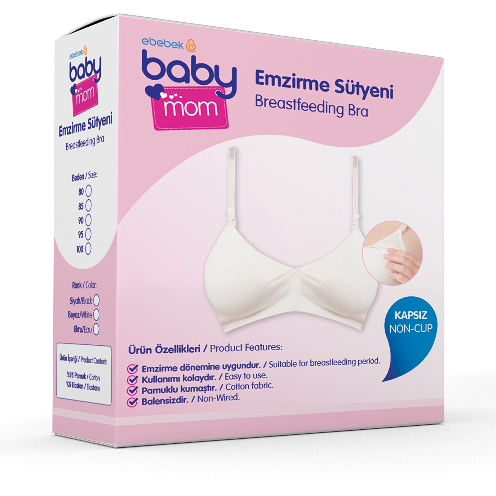 ebebek baby mom 2022 New Season Baby Clothes Nursing and Maternity Breastfeeding Bra
