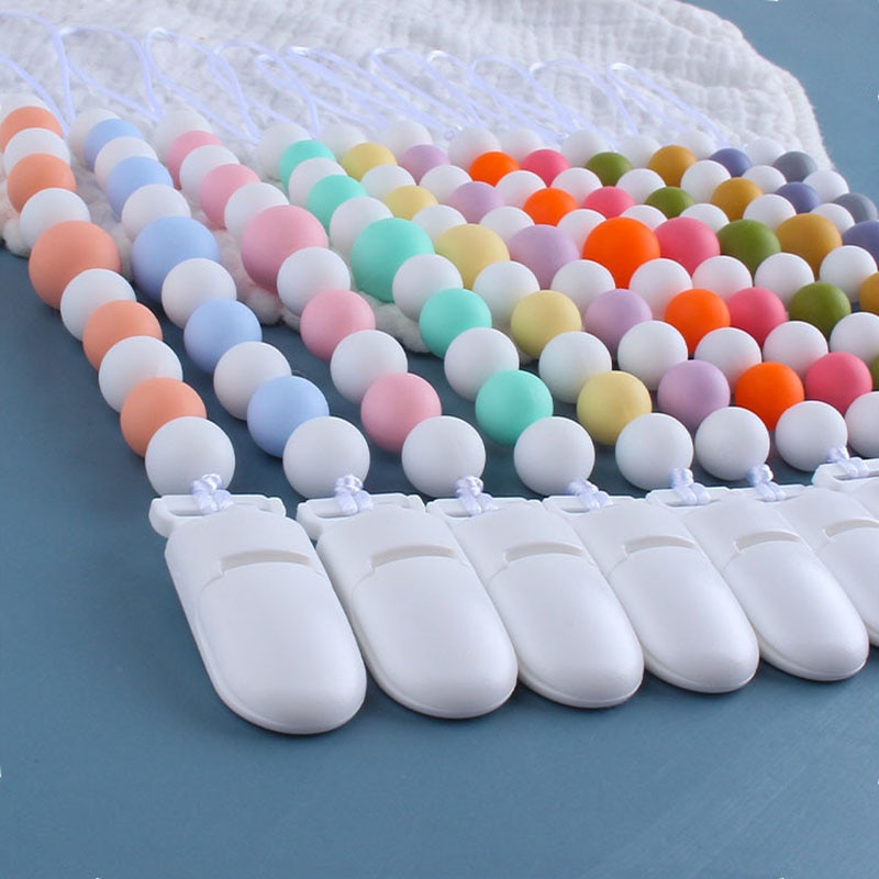 Baby Dummy Pacifiers Clips Infant Pacifier Clip Holder for Pacifier Hot Sale Baby Pacifier Clips Toys Teether Anti-lost Chain