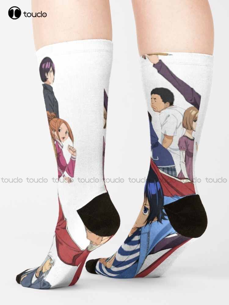 Bakuman Anime Manga Socks Athletic Socks Unisex Adult Teen Youth Socks Comfortable Best Girls Sports Street Skateboard Socks Art