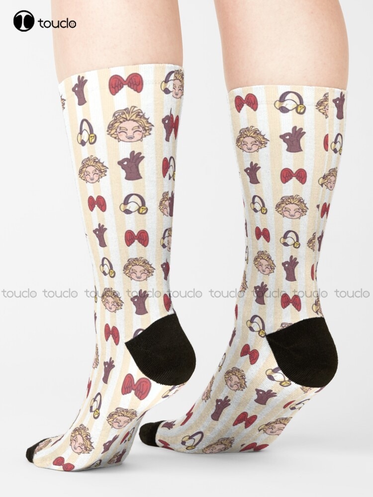Mha - Hawks Socks Men'S Athletic Socks High Quality Cute Elegant Lovely Kawaii Cartoon Sweet Harajuku Cotton Christmas Gift