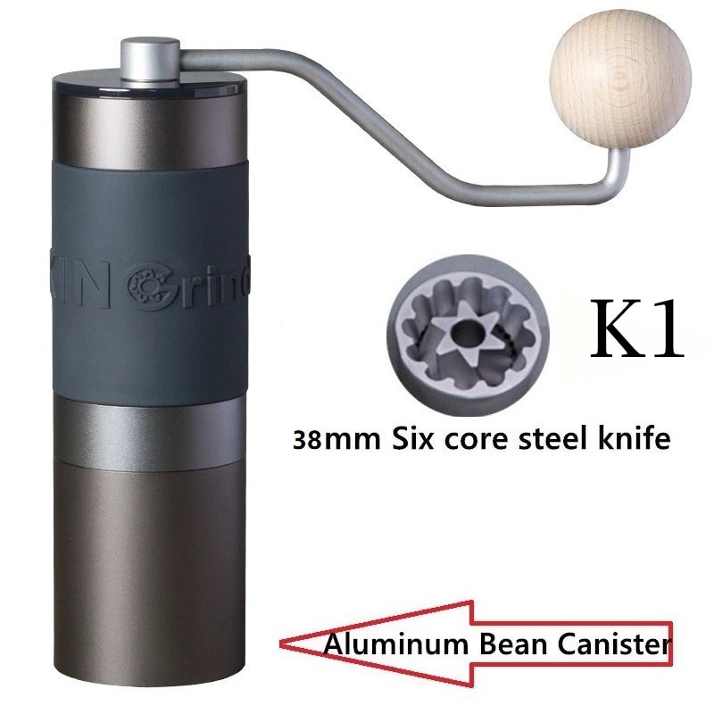 Kingrinder Manuelle Kaffeemühle Camping Mini Tragbare Kaffee Bean Grinder Maschine Professionelle