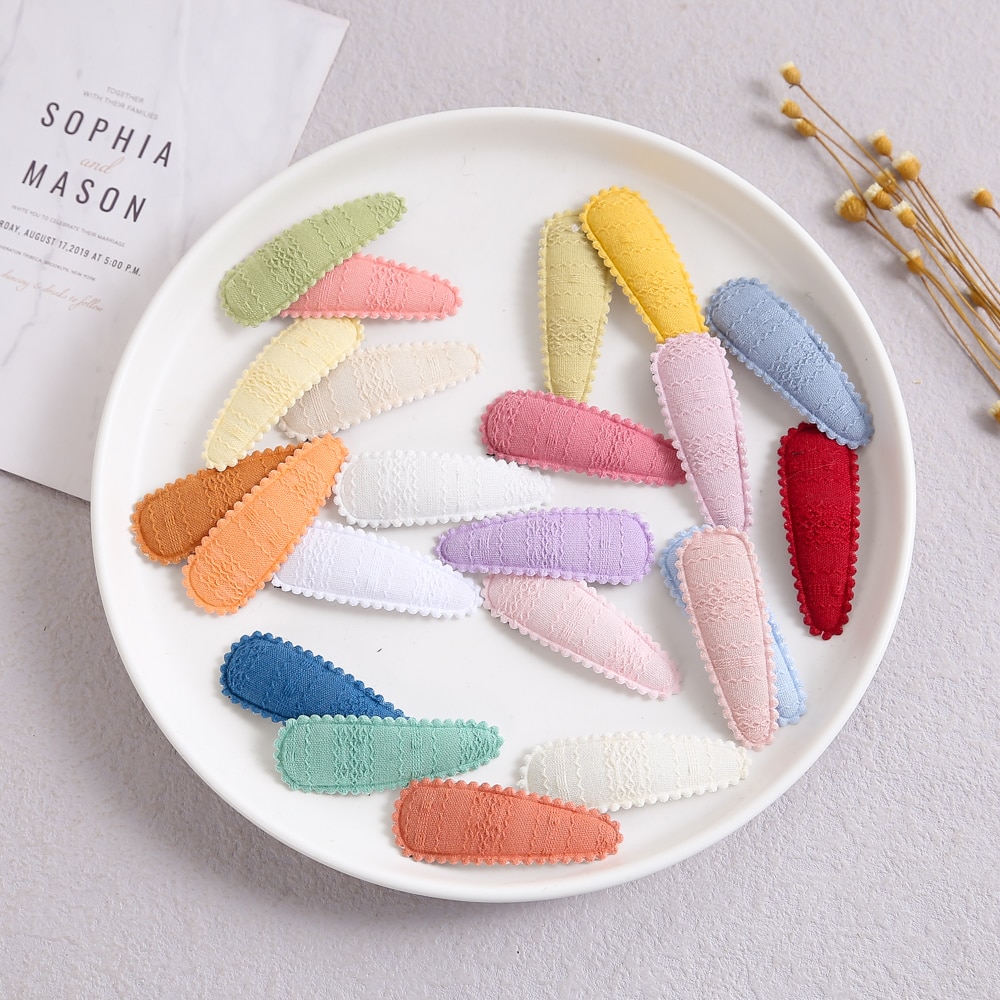 10Lot Baby Girl Hairpins Sweet Girls Hair Clip Cute Metal Fashion Hair Accessories Solid Color Ornaments Simple Kids Headwear