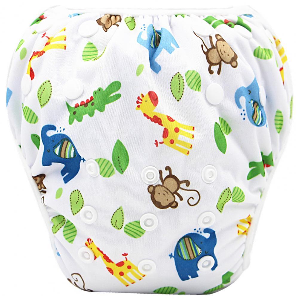 Funny Anti-fade High Waist Good Elasticity Swimming Diaper for Newborn Swimming Trunks Baby Summer Trunks
