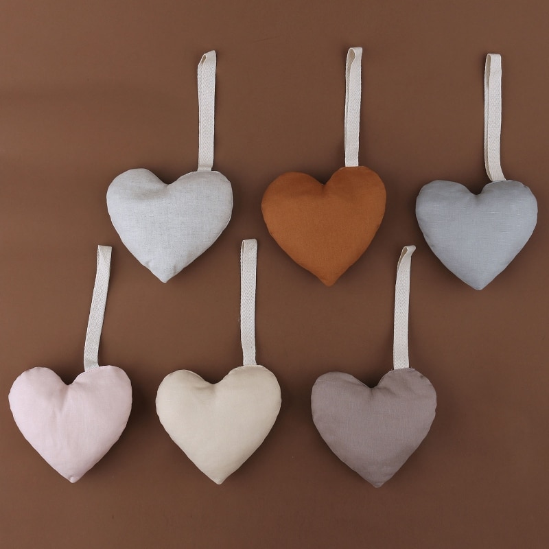 Baby Pacifier Clip Chain Pendant Cotton Heart-shape Star-shape Moon-shape Soother Holder Decor Dummy Nipple Hanging Ornament