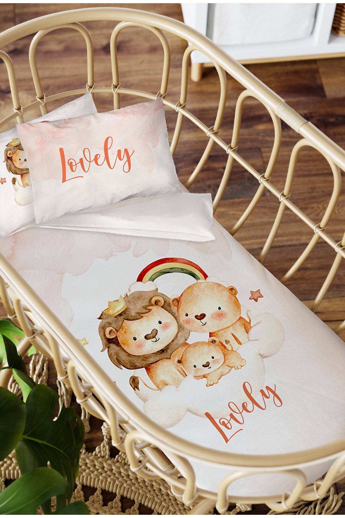 HomamiaAnne Yanı Sleeping Crib Duvet cover set besik-355374637897