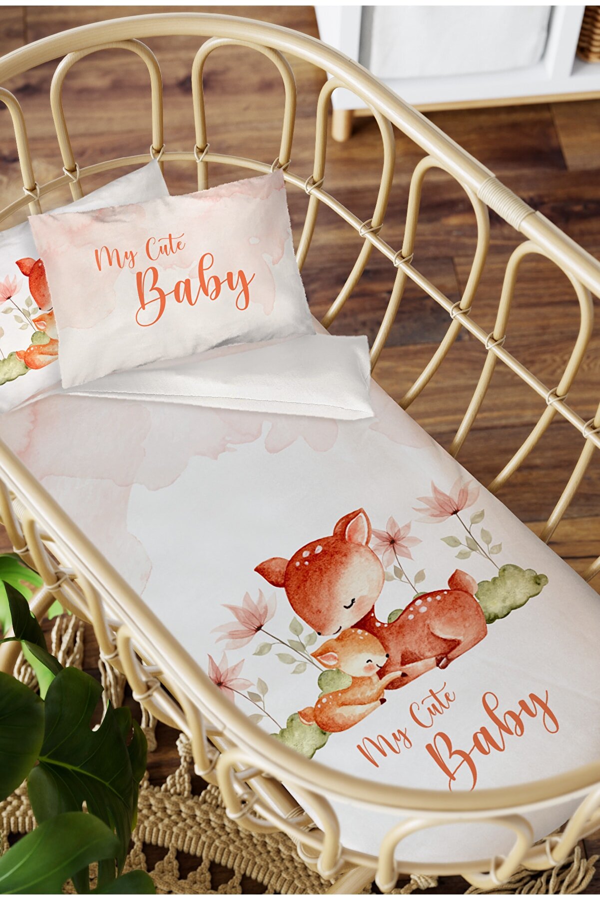 HomamiaAnne Yanı Sleeping Crib Duvet cover set besik-345374637897