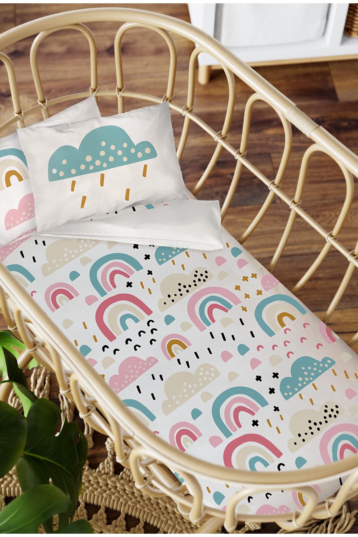 HomamiaAnne Yanı Sleeping Crib Duvet cover set besik-105374637897