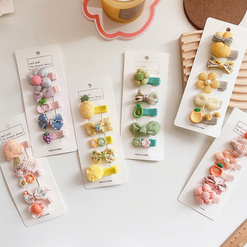 Fashion Bowknot Girls Kids Hair Clip Bow Hairpin Baby Hair Accessories for Children Hairgrip Hair Barrette Headdress Hairclip