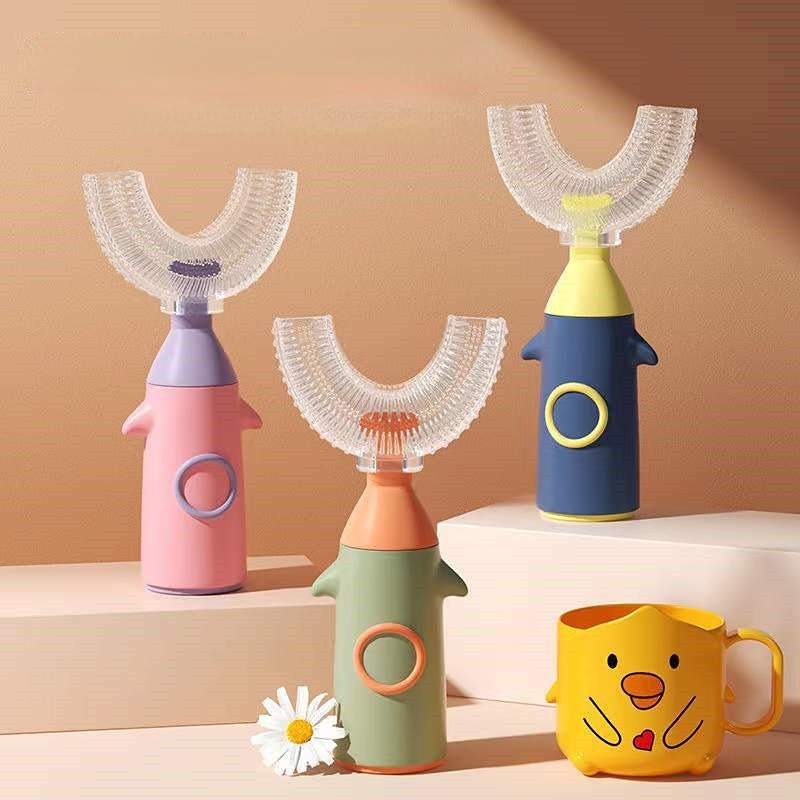 Toothbrush For Kids U Shape 360° Children's Toothbrush Teeth Care For Teeth Cleaning Child Toothbrush Baby Brush Dental Car