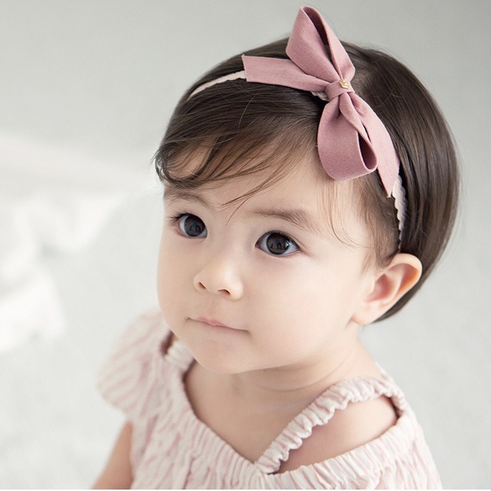 0-12M Baby Girl Headbands Fashion Princess Hair Bands Pink Bow Wedding Birthday Photoshoot Infant Toddler Accessories