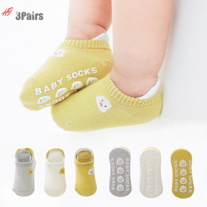3Pair/lot Baby Socks Cotton Kids Boy Socks Baby Non-slip Toddler Girl Socks Summer Children's Socks 0-5 Years Old