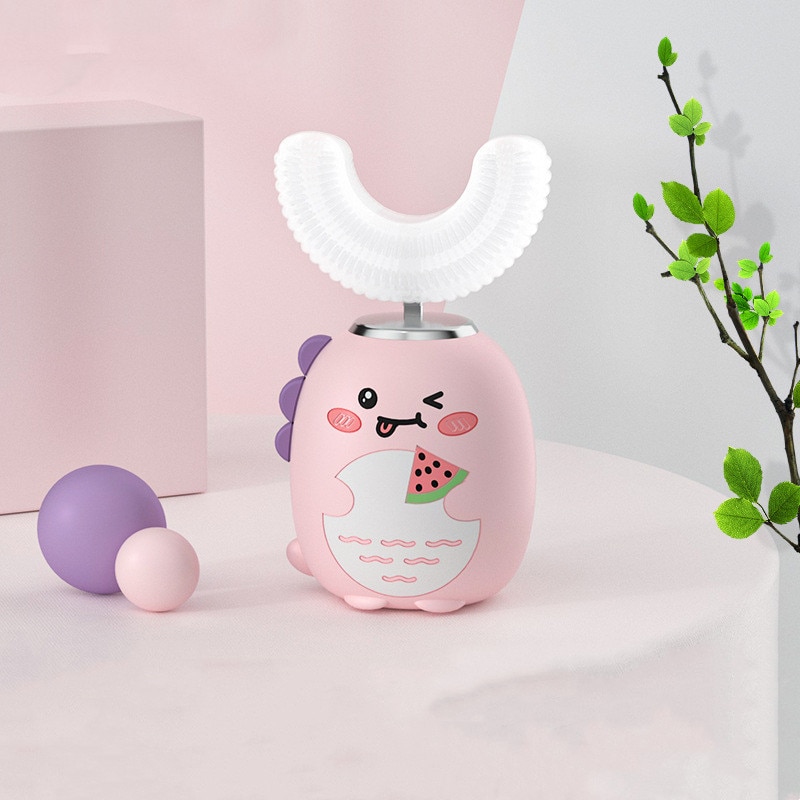 Sonic Electric Toothbrush Kids Silicone U Shape Kids Smart Toothbrush 360 Degree Automatic Toothbrush Rechargeable Electric