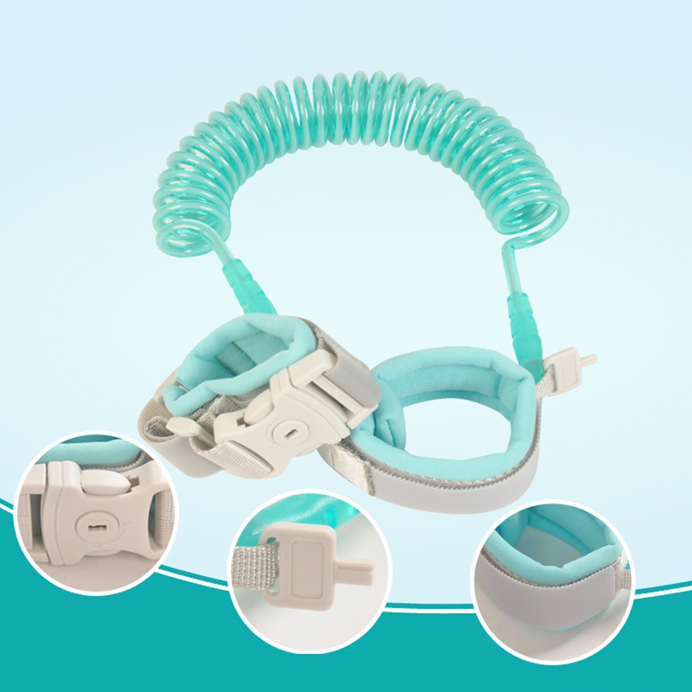 Baby Anti Lost Wrist Link Toddler Safety Bracelet Harness Kid Strap Rope Outdoor Walking Hand Belt Traction Luminous Wristband