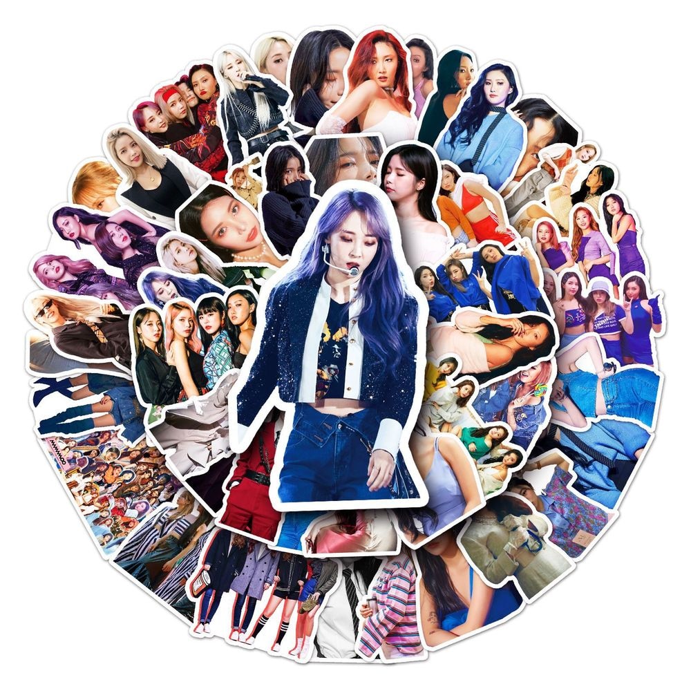 10/50Pcs Women's Singing Group MAMAMOO Stickers for Laptops Skateboards Motorcycles Phones Helmets Refrigerators Wholesale