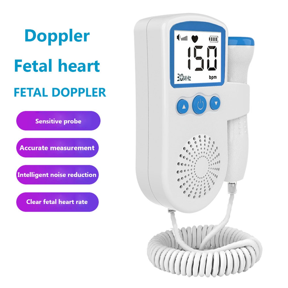 Baby Fetal Doppler Prenatal Heart Rate Detector Household Sonar Doppler Stethoscope Pregnant Women Doppler Sound Heart Monitor