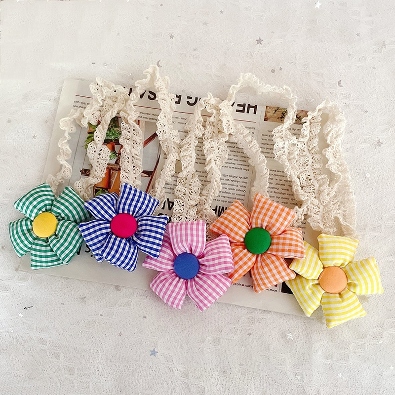 Cute Flower Baby Headband for Girls Hair Accessories Children Soft Hairbands Kids Elastic Turban Headwrap Newborn Photo Props