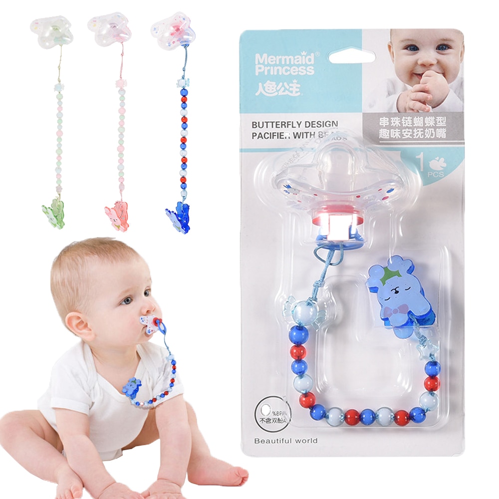 1PC Baby Pacifier Clip Cartoon Animals Shape Toddlers Kids Pacifier Clips Soother Chain Holder Newborn Dummy Clip Nipple Holder