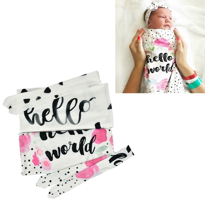 Baby Swaddle Blanket Newborn Swaddle Sleepsack for 0-6 Months Boy/Girl Baby Sleeping Bag Infant Blanket Muslin Wrap QX2D