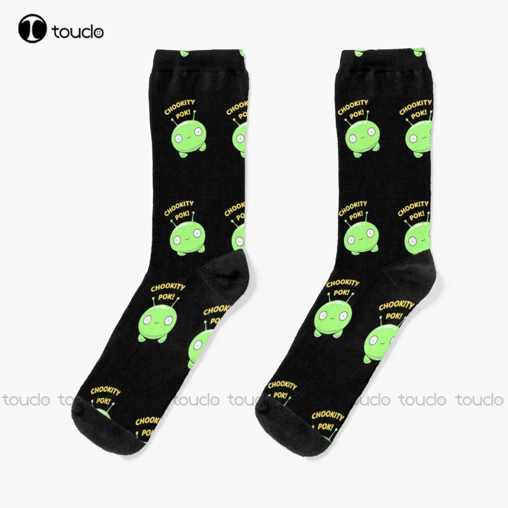 Final Space Mooncake Chookity Pok - Funny Socks Christmas Socks 360° Digital Print Design Happy Cute Socks Creative Funny Socks