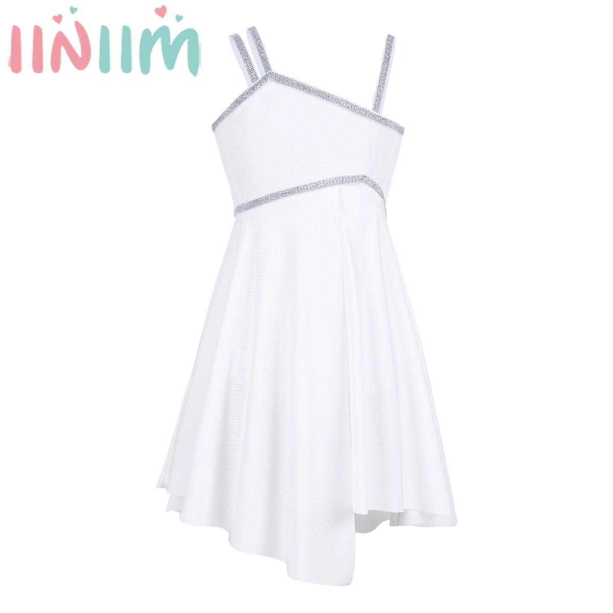 Kids Ballet Dress Tutu Girls Sleeveless Split Gymnastics Leotard Dancewear Lyrical Latin Jazz Dance Stage Performance Clothing